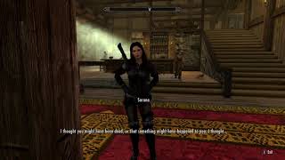 Serana Dialogue add on Reuniting With Serana after Alduins Defeat [upl. by Joon]