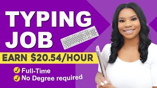 📵 2054Hour Typing amp Data Entry  Your Perfect NoPhone Work From Home Job [upl. by Ode553]