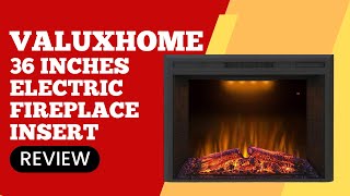 Valuxhome 36 Inches Electric Fireplace Insert Review Pros amp Cons Explained [upl. by Dustin514]