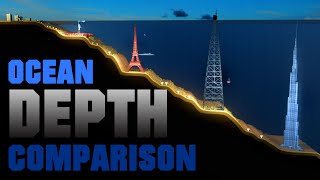 Ocean DEPTH Comparison 🌊 3D Animation [upl. by Atnauq822]