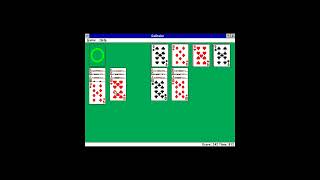 FIRST SOLITAIRE WIN Windows 310 [upl. by Christine]