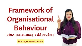 Framework of organisational behaviour in Hindi [upl. by Caye]