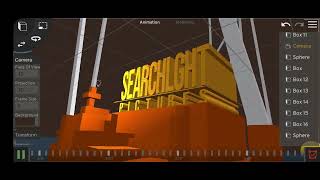 Making Searchlight Pictures Logo Part 3 prisma3d edit [upl. by Terchie]