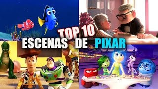 10 MEJORES ESCENAS DE PELÍCULAS DISNEY PIXAR  INTENSAMENTE TOY STORY NEMO UP TRAILER ESPAÑOL 2015 [upl. by Loreen474]