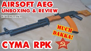 CYMA STANDARD RPK  Airsoft Unboxing amp Review [upl. by Nairoc176]