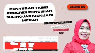 Penyebab tabel progres pengisian sulingjar menjadi merah [upl. by Mis410]