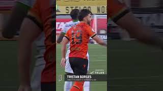 WHAT A GOAL TRISTAN BORGES 🤩  TELUS Goals Of The Month [upl. by Yerac]