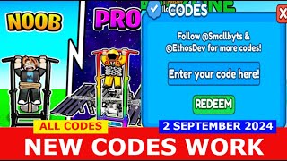 NEW CODES🏋️Pull Up Legends ROBLOX  ALL CODES  SEPTEMBER 2 2024 [upl. by Hurlbut]