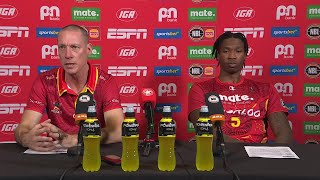 John Rillie and Kristian Doolittle press conference vs Tasmania JackJumpers  Round 8 NBL25 [upl. by Adnoluy766]