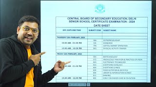 CBSE Latest News 🔥 CBSE Board Exam Date Sheet 2024 is Out  Class 10 and 12 Date Sheet 2024 [upl. by Torruella]