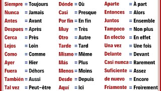 60 Adverbes très Importants et Utiles en Espagnol Pour débutants  Vocabulaire de base Espagnol [upl. by Ximenez]