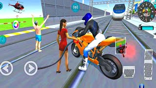 🔴LIVE✅3D Driving Class Simulator Bullet Train Vs Motorbike Bike Driving Game  Android Gameplay [upl. by Minica]