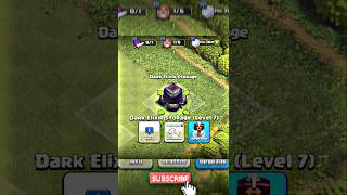 Dark Elixir Storage level 7 upgrade 🔥😈  clash of clans shorts ytshorts trending clashofclans [upl. by Nisa321]