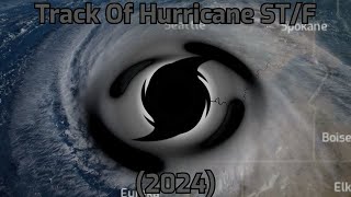 The Track Of Hypothetical Hurricane Stf 2024 [upl. by Etka550]