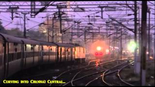 Early Morning Entry into Chennai Central meeting Kovai and Patna Express Aleppy Chennai Express [upl. by Namreg]