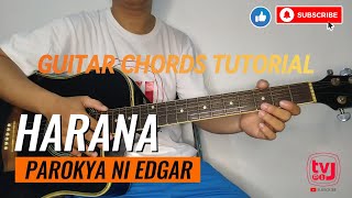 HARANA by PNE GUITAR CHORDS TUTORIAL  TV ni J [upl. by Weinert986]