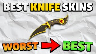 Ranking Every VALORANT KNIFE From Worst to Best [upl. by Ennayr]