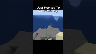 Minecraft i just wanted to swimming minecraft minecraftshorts [upl. by Irme826]