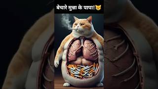 Billi Ke Papa Hue Bimar 🚬😿😭 cat kitten cute story shorts [upl. by Tullusus]