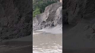 River side river landslide youtubesearch [upl. by Holmun]