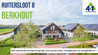 Half vrijstaande woning met garage  Ruitersloot 8  Woningaanbod Berkhout  4x1 Makelaardij [upl. by Anaig]