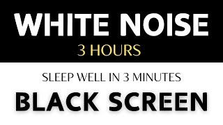 Black Screen with White Sound – Fast Sleep Reduce Anxiety Good Concentration [upl. by Hsetirp]