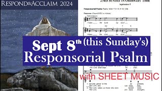 Responsorial Psalm 146 Respond amp Acclaim 23rd Sunday Ordinary Praise the Lord my soul w sheet music [upl. by Nylime]