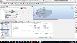 Dimensionnement dune semelle isolée avec le logiciel ROBOT et selon la Norme BAEL91 [upl. by Yremrej3]