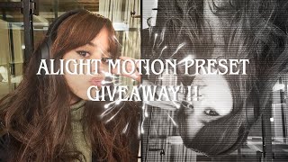 GIVEAWAY 600 SUBS  ALIGHT MOTION PRESET   shakes blurs effects etc [upl. by Nnylav982]