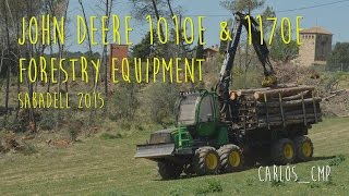 JOHN DEERE 1010E amp 1170E FORESTRY EQUIPMENT [upl. by Lleder]