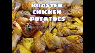 JUICY ROASTED CHICKEN POTATOES RECIPESHOW TO MAKE ROASTED CHICKEN WITH POTATOES [upl. by Jennica662]