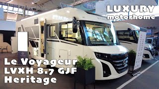 Le Voyageur LVXH 87 GJF Heritage  luxury Motorhome Mercedes new model  walkaround amp interior [upl. by Purvis]