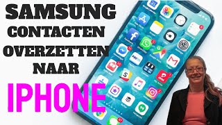 iPhone Hulp samsung contacten overzetten naar iPhone [upl. by Arde]