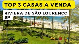 TOP 3 Casas de Luxo a venda na Riviera de São Lourenço [upl. by Cumings937]