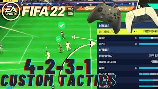 With 4231 Custom Tactics you will win every game FIFA 22 Best Custom Tactics amp Formation Setup [upl. by Arikahc]