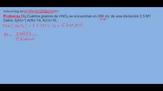 Ejercicios y problemas resueltos de disoluciones 10 [upl. by Anstus]