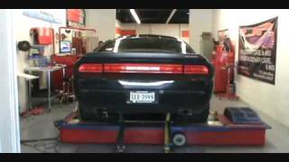 SRT8 Challenger Twin Turbo Smokes the Tires on the Dyno Tuned by Steven Leerentveld [upl. by Esya458]