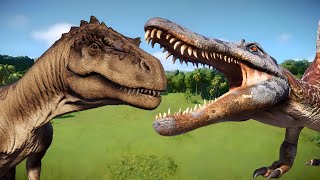 Megalosaurus VS Spinosaurus  The Best Dinosaur Battles In The Jurassic World [upl. by Lenard]