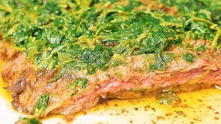 Gordon Ramsay’s Chimichurri Sauce on Skirt Steak Recipe [upl. by Bander]