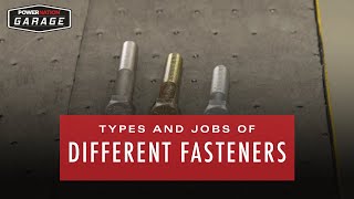 Types And Jobs Of Different Fasteners [upl. by Nallid739]