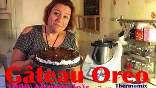 Gâteau Oreo au thermomix le cheesecake des 1000 abonnés [upl. by Ymmit]