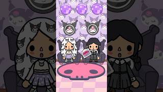 Kuromi And Wednesday Are Shocked😱 tocaboca tocalifeworld [upl. by Weikert851]