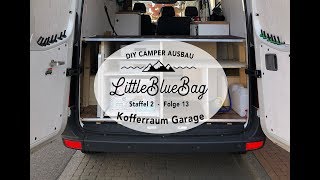 Umbau der Kofferraum Garage im Camper  Selbstausbau zum Wohnmobil [upl. by Darrelle]