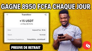 GAGNER 15 USDT CHAQUE JOUR AVEC CE SITE [upl. by Anirol]