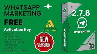 WASender Latest 278  WhatsApp Marketing Tool WA SENDER  Free Activation Key [upl. by Hgalehs]