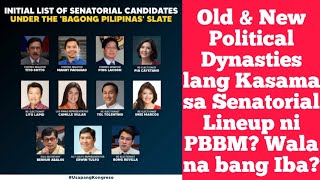 Sotto Lacson Pacquiao Revilla Tulfo Imee Tolentino Kasama sa Bagong Pilipinas Senatorial Team [upl. by Qifar]