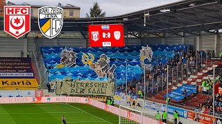 ZeissFans in Halle • Hallescher FC vs FC Carl Zeiss Jena 21  Saalederby 202425 [upl. by Oneil530]