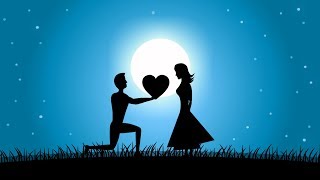 Romantic Animated Love Story  Animated Love Greeting  Whatsapp Love Status Video [upl. by Kassab]