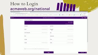 ACMA Virtual National Attendee Registration [upl. by Higgins]