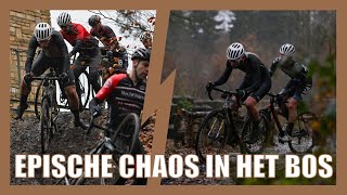 REGEN zorgt voor een EPISCHE CHAOS in de BOSCROSS van AMERSFOORT  Nat veldrit nr 7 cyclocross [upl. by Otilesoj]